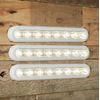 Lights4fun Set of 3 LED Touch Light Strips, Warm White, Battery Operated, 28 cm