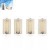4pcs Universal 3 AA to D Size Cell Parallel Battery Conversion Adapter Holder Switcher Converter Cases Box White