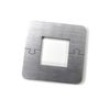 Exclusive Stainless Steel Square Square Radiator Rosette - Single Rosette for Railing Heating (Square: 30 mm)