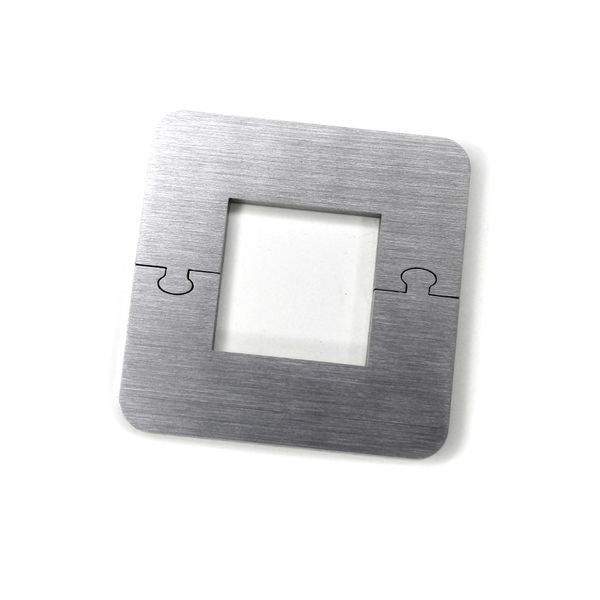 Exclusive Stainless Steel Square Square Radiator Rosette - Single Rosette for Railing Heating (Square: 30 mm)