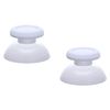 eXtremeRate 2 Pairs Replacement Thumbsticks for PS5 Controller, Custom White Analog Stick Joystick for PS4 Controller Universal