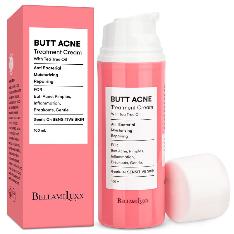 BellamiLuxx Butt Acne Clearing Lotion, Pure Plants Extracts for Reduce Acne and Pimples, Balance ...