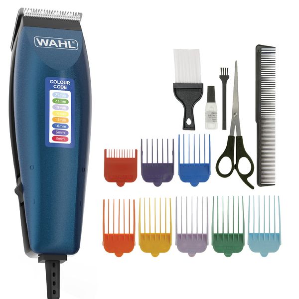 Wahl Colour Pro Corded Clipper, Head Shaver, Men's Hair Clippers, Colour Coded Guides, Family at Home Haircutting