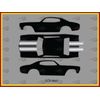 1/64 '70 Chevelle "Silver Stripes" Decal SCR-0641D