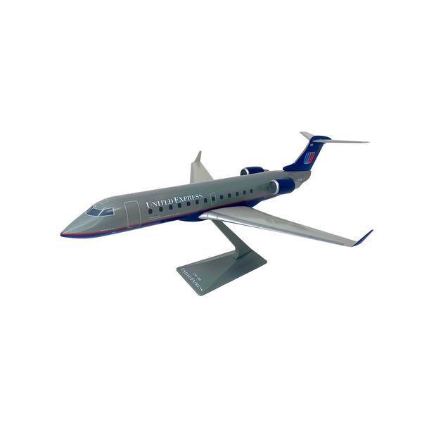 Flight Miniatures Air Wisconsin United CRJ200 1:100 Scale - Plastic Snap-Fit Model Airplane - Collectible Replica of United Express Airlines Aircraft - Part #ACA-20000C-002