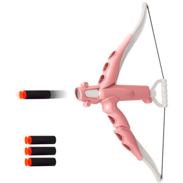 Kashivi Kids Bow and Arrow Set, Fun Outdoor Toy for Boys and Girls (Pink)