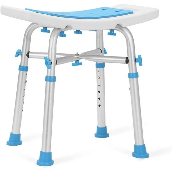 Health Line Massage Products Heavy Duty Shower Stool 550Lb Bath Seat Chair, Tool