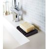 Yamazaki Soap Tray, Silicone, Black, One Size