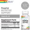 VITAMIN D3 Supplement for Bone Health Immune System Function Support By SOLARAY
