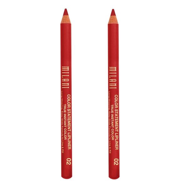 Pack of 2 Milani Color Statement Lipliner, True Red 02