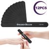 12 Pack Professional Nail Files Buffer Set Double Sided Emery Boards 100/180 Grit Manicure Tools for Acrylic Natural Thick Gel Nails Grooming