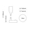 Dream lighting RV 12 Volt Reading Light LED Interior Bedside Lamp Wall Mount Blue & Warm White Light