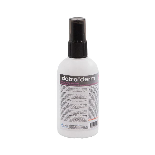 Detrox Detroderm 100 ml El ve Cilt Dezenfektanı Renksiz TANIMSIZ