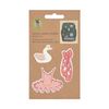 LÄSSIG Textile Sticker Self-Adhesive Textile Woven Sticker Ballet, Ballet, Modern