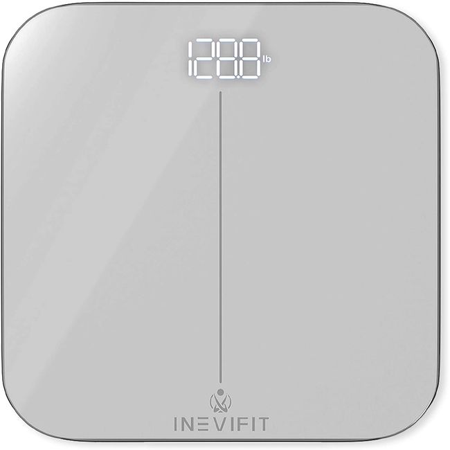 INEVIFIT Bathroom Scale, Highly Accurate Digital Body Weight Scale Up to  400lbs. Includes 5-Year Warranty 