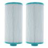 Hurricane 2 Pack Replacement Spa Filter Cartridge for PGS25P4 & 4CH-24, White