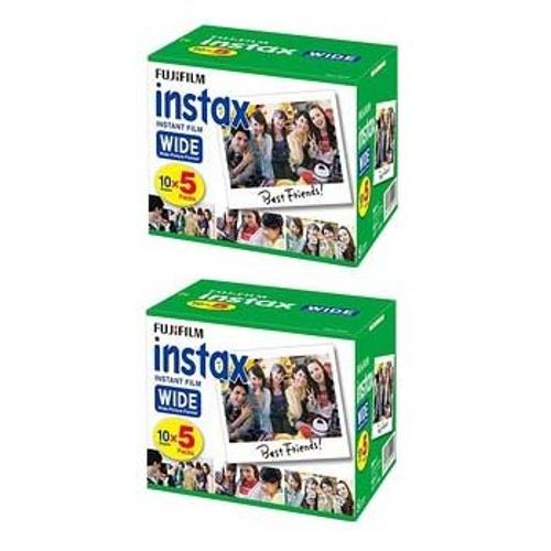 Fujifilm Instax Wide Instant Color Film 5 Pack x 2 (100 Sheets)