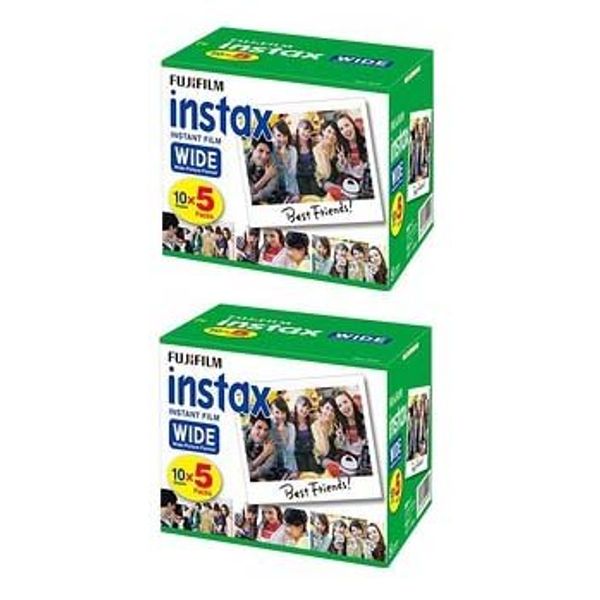 Fujifilm Instax Wide Instant Color Film 5 Pack x 2 (100 Sheets)