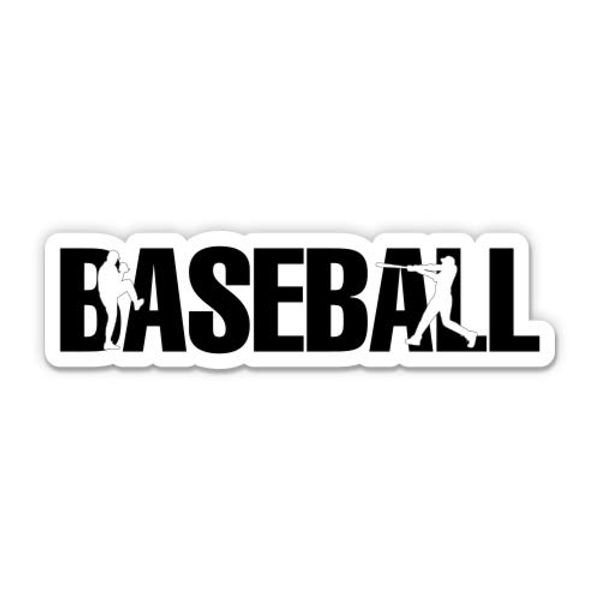 Squiddy Baseball Play Player Game - Vinyl Sticker (8" Wide)
