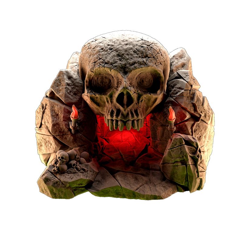 QP3D - Fantasy Skull Rocks - Terrain Scenery for Tabletop & RPG 28-32mm ...