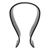 Fisual Acrylic Universal Headphone Stand Headset Rest (Black)