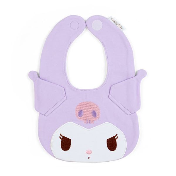 Sanrio 691992 Kuromi SanrioBaby Face-Shaped Bib, Chroi-chan, Character, 9.1 x 0.2 x 11.0 inches (23 x 0.5 x 28 cm), Baby Bib