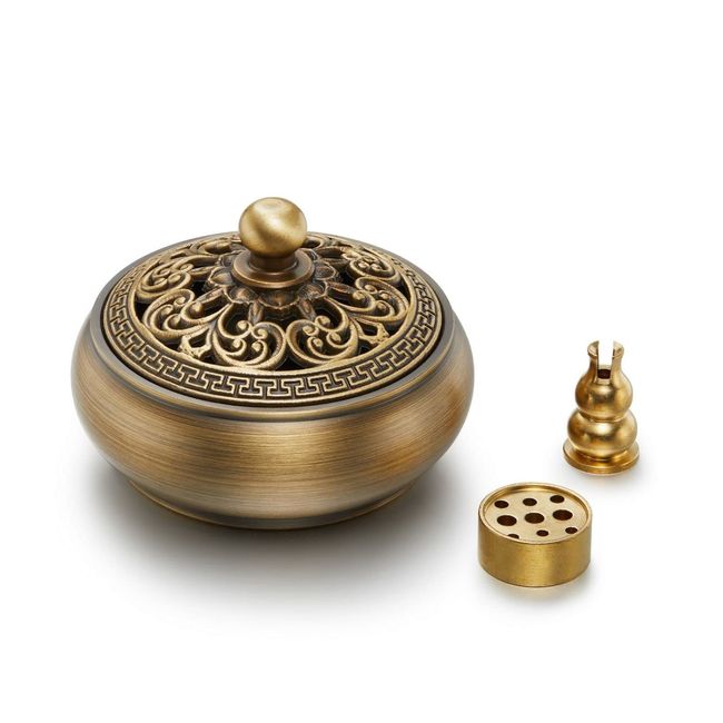 Buddhist Altar Incense Burner Incense Burner Incense Burner Stylish Incense Holder Stylish Incense Holder Mini Incense Holder Brass (3 Sizes)