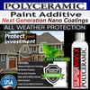 LATEX HOUSE PAINT ADDITIVE PROVIDES LONG TERM POLYCERAMIC PROTECTION "DURABILITY