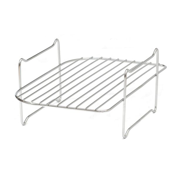 Stainless Steel 304 Reversible Multi Layer Rack compatible with the Instant Vortex Plus Dual Basket