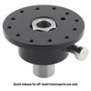 6-Bolt Black Quick Release Steering Wheel Hub Hex for 5/8" Shaft
