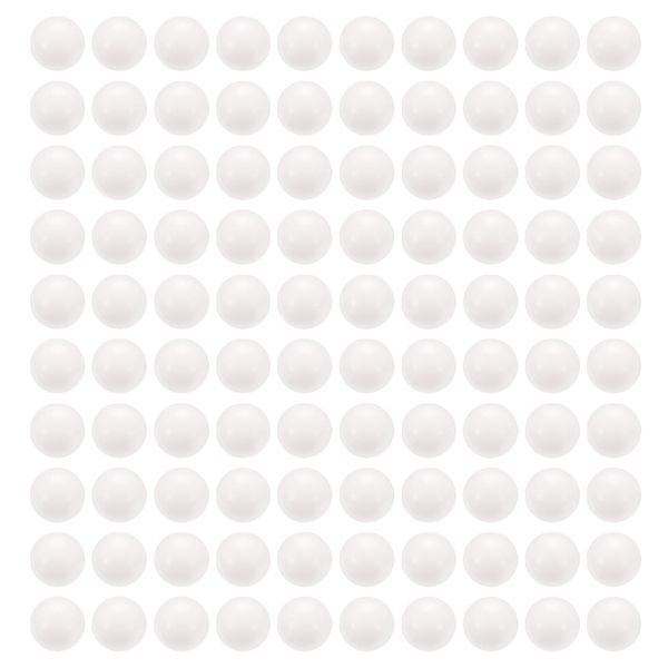 sourcing map 100pcs POM Bearing Balls 8mm Solid Plastic Bearing Balls, Precision POM Balls