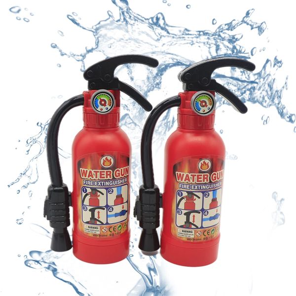 Water Gun for Kids, 2 Pack Fire Extinguisher Water Squirt Toys, 550CC Super Range Summer Gift for Swimming Pool Beach Outdoor Water Fighting Play, Halloween Cosplay Props for Boys Girls Children