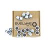 M10 Nyloc Steel Nuts, 10mm Self Locking Nuts with Nylon Inserts (20 Pack) Evelyne