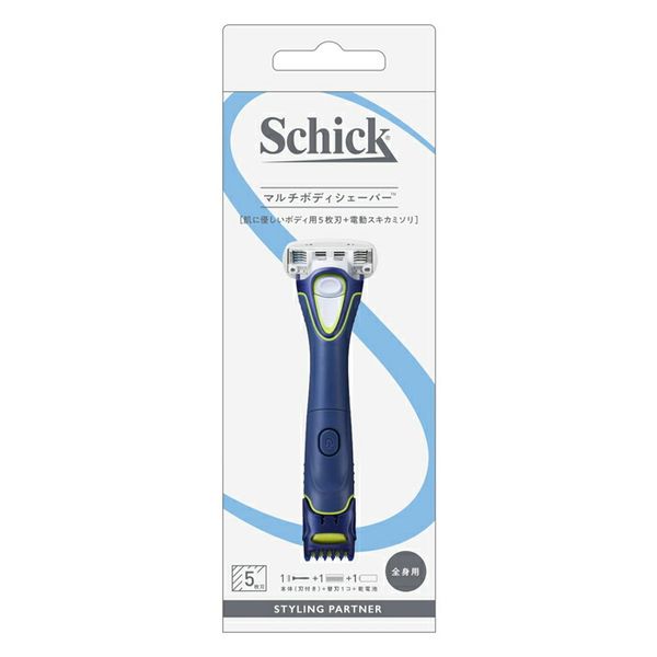 Schick Multi Body Shaver (Blade + 1 Replacement Blade) (Razor, Shaving Razor, Shaving Razor)