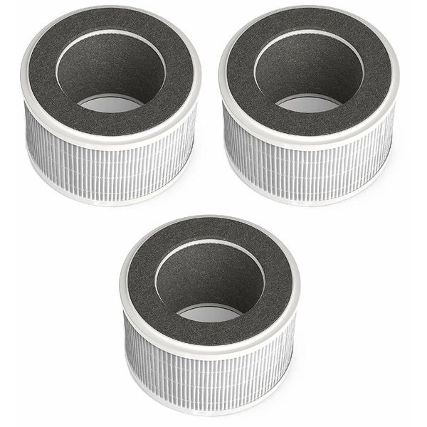 True HEPA Air Filter Replacement hOmeLabs 3-in-1 Compact Ionic Air Purifier 3set