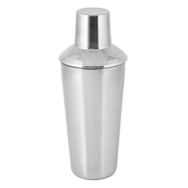 True Retro Cocktail Shaker, Stainless Steel with Strainer and Jigger for Bartending, Bar Accessories, Bartender Set, Perfect for Margarita and Liquor Drinks, 34 oz, Silver