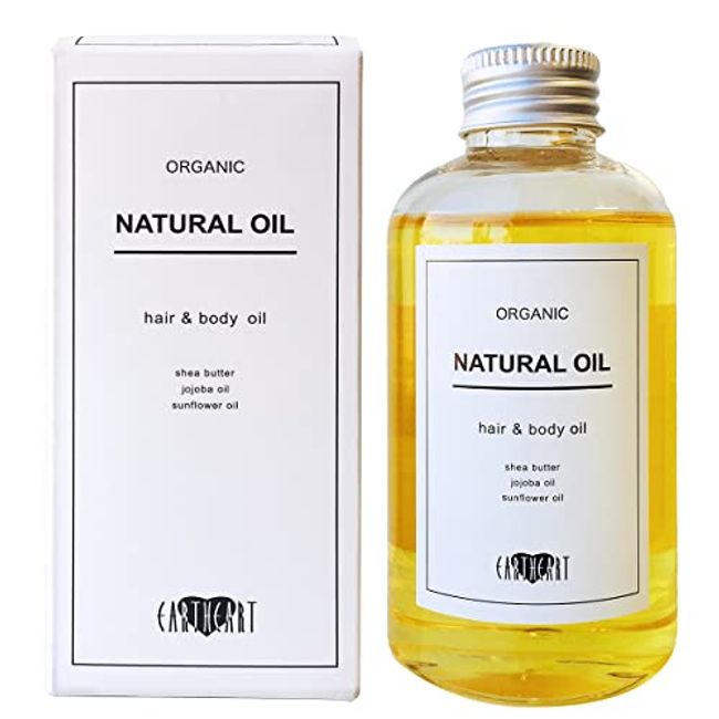 EARTHEART Hair Oil, Natural Oil, 5.1 fl oz (150 ml), Citrus Scent, For Hair  & Body, Repair, Moisturizing, Styling Agent