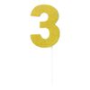 Bristol Novelty Diamond Number Cake Topper (6) (Gold)
