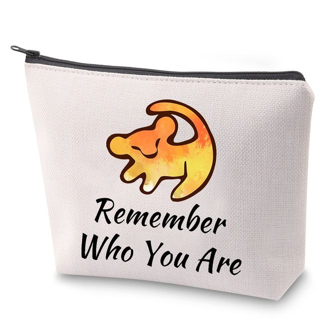 BAUNA Remeber Who You Are Make-up-Tasche Der König der Löwen inspirieren Geschenk Simba Kosmetiktasche Inspiration Geschenk, Wer Sie sind: