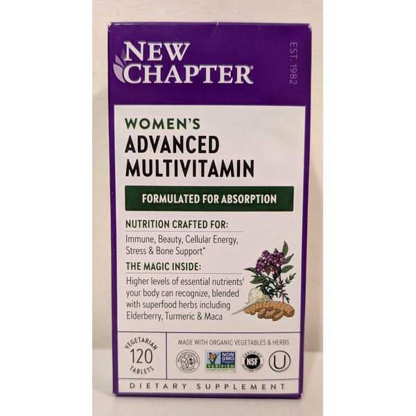 New Chapter Women's Advanced Multivitamin - 120 Tablets - EXP 11/25 - NEW