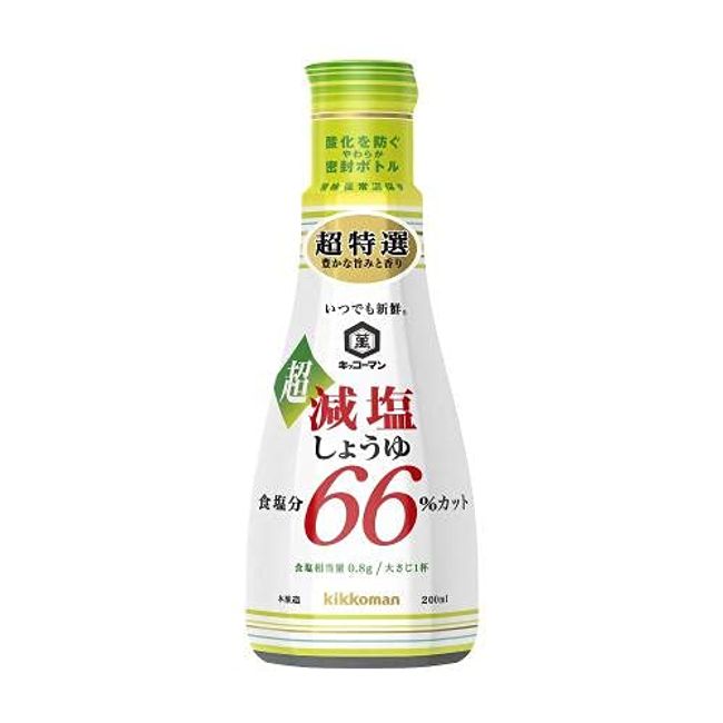 Kikkoman Foods Always Fresh Super Low Salt Soy Sauce, 7.8 fl oz (200 ml)