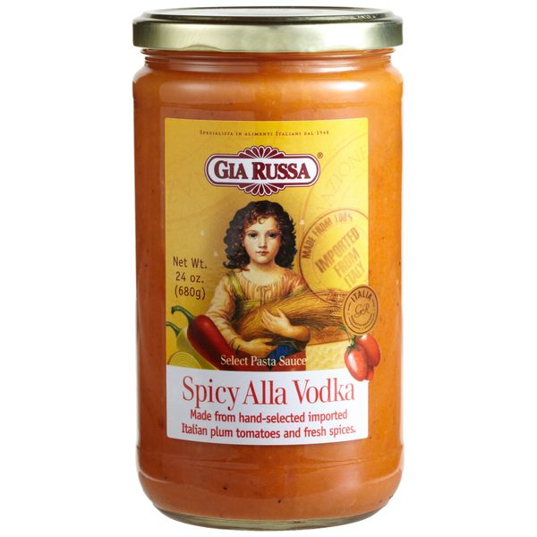 Gia Russa Spicy Alla Vodka Pasta Sauce, 24-Ounce Glass Jars (Pack of 3)