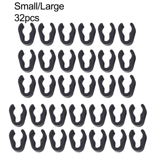 Sturdy Cable Clips for Microphone Stands and More Comprehensive Package, 32 PCS (Small Size)