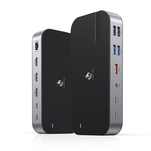 Laptop Docking Station,16 in 1 Docking Station USB C Docking Triple Monitor,USB C Dock Station with 3 HDMI,PD 100W, USB 3.1/3.0/2.0,RJ 45 Ethernet,SD/TF,Audio for Dell/HP/Lenovo