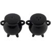 Cauldron Cruet Set Condiment Set Black 7x6cm