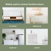 Oedema Wood Unfinished Cabinet Knobs Mini Wooden Drawer Handle Knobs Furniture Door Pull Knobs 0.69"×0.55", 20PCS with Screws
