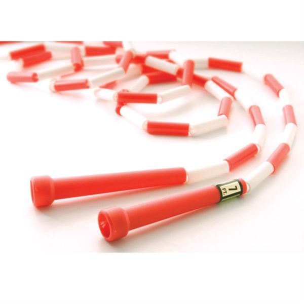 Segmented Skip Rope 7' Red/White