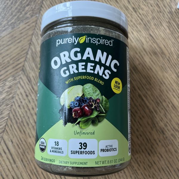 Purely Inspired Organic Greens Plus Superfoods & Multivitamins Powder - 24...