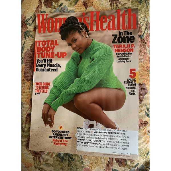 Womens Health MAGAZINE November 2021 ISSUE Total Body Tune Up Label Cut Out