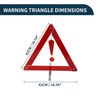 TUCKBOLD Car Warning Triangle Foldable | for Breakdown Roadside Triangle Warning Sign with Storage Case 1 Pcs